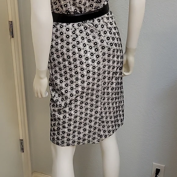 NINE WEST Monochrome Embroidered Eyelet Sleeveless Tank Grunge Dress - Picture 10 of 12